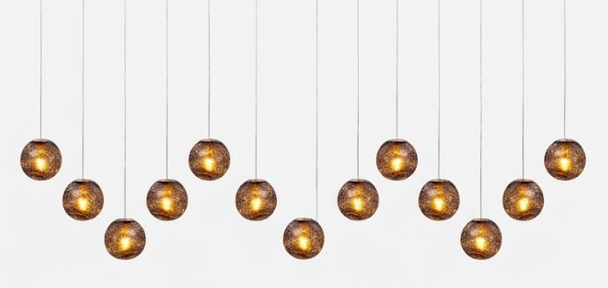 The Moab Hammered Glass Linear Suspension