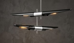 The Alta Kinetic Fan Chandelier