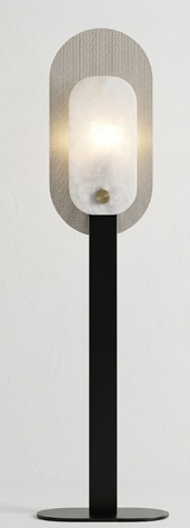 The Alta Woven Stone Table Lamp